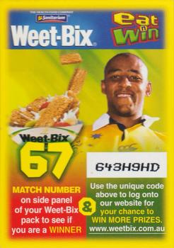 2003 Weet-Bix Australia Wallabies 'Eat n Win' #NNO Chris Whitaker Back